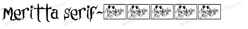 Meritta serif字体转换